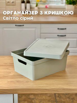 Органайзер з кришкою світло-сірий 0000113 фото