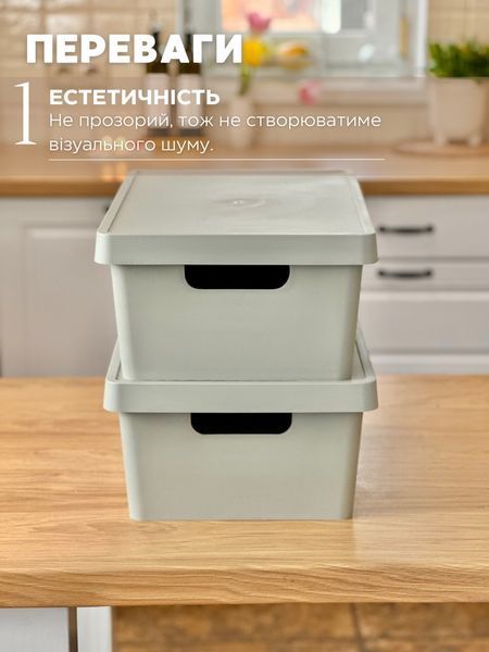 Органайзер з кришкою світло-сірий 0000113 фото