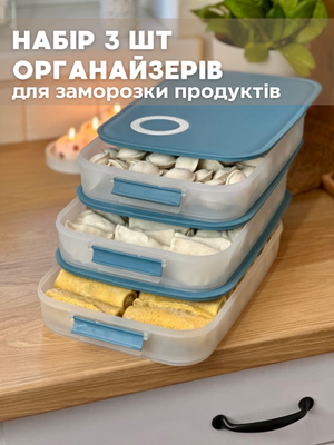 Органайзер для заморозки напівфабрикатів. Набір 3 шт 0000174 фото