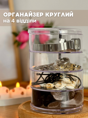 Органайзер круглий на 4 відділи  00452 фото